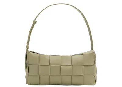 Pre-owned Bottega Veneta Women's  Brick Cassette Shoulder Bag In Travertine In Brown