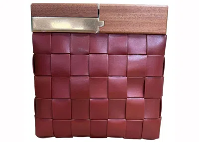 Pre-owned Bottega Veneta Women's  Bv Snap Clutch Bag In Rust
