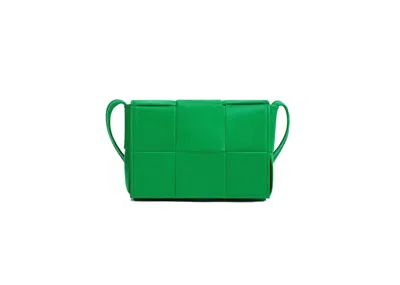 Pre-owned Bottega Veneta Women's  Candy Cassette Mini Intreccio In Parakeet