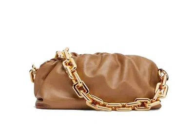 Pre-owned Bottega Veneta Women's  Chain Pouch In Teak In Brown