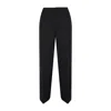Bottega Veneta Wool Cropped Trousers In Black