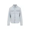 Bottega Veneta Womens Extra Bleached Denim Jacket Light Blue In Blue
