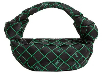 Pre-owned Bottega Veneta Women's  Double Knot Cloth Handbag In Black