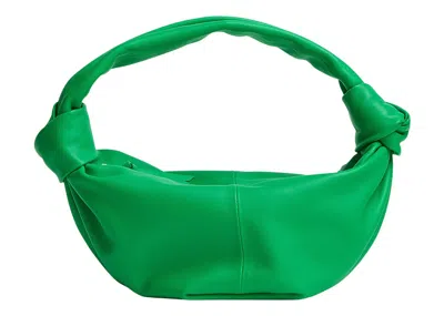 Pre-owned Bottega Veneta Women's  Double Knot Top Hangdle Bag In Parakeet