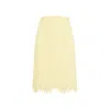 Bottega Veneta Embroidered Midi Skirt In Multicolor