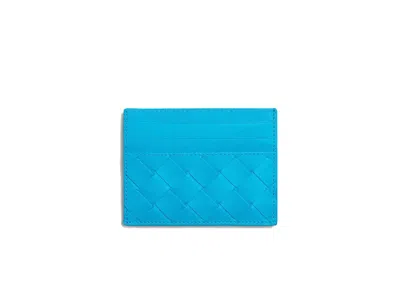 Pre-owned Bottega Veneta Women's  Intrecciato Card Case In Pool