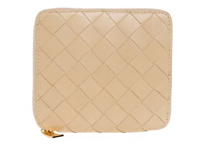 Pre-owned Bottega Veneta Women's  Intrecciato Leather Wallet In Porridge In Brown