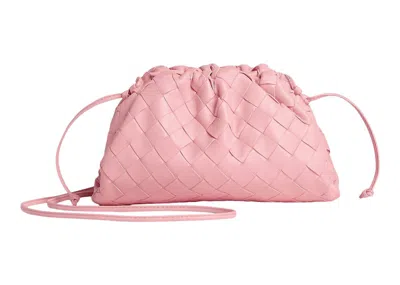 Pre-owned Bottega Veneta Women's  Intrecciato Pouch Mini In Ribbon