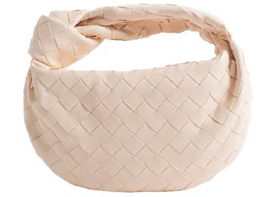 Pre-owned Bottega Veneta Women's  Jodie Mini In Intrecciato Macaroon In Brown