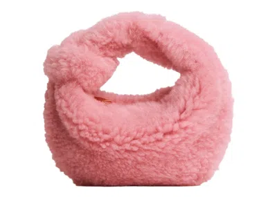 Pre-owned Bottega Veneta Women's  Jodie Mini Shearling In Popsicle