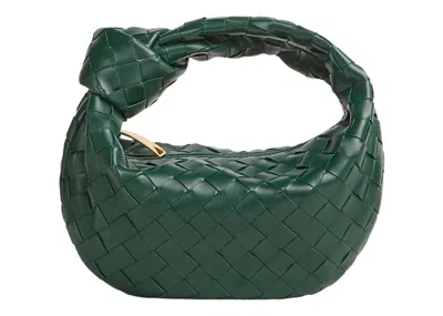 Pre-owned Bottega Veneta Women's  Jodie Top Handle Bag Mini Intreccio In Green