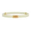 Bottega Veneta Point Lock Calf Leather Belt In Multicolor