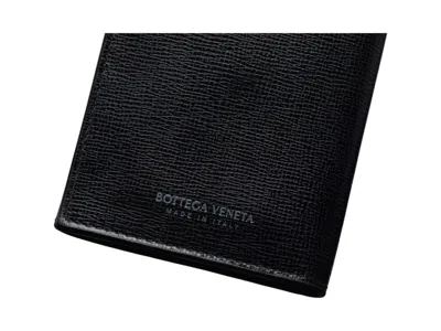 Pre-owned Bottega Veneta Women's  Leather Long Wallet In Black