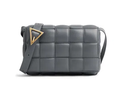 Pre-owned Bottega Veneta Women's  Padded Cassette Intrecciato In Thunder