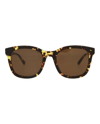 Pre-owned Bottega Veneta Women's  Roundframe Acetate Sunglasses In Havana Havana Brown (bv1080sk/30009237/002)