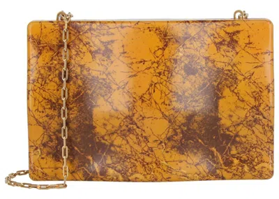 Pre-owned Bottega Veneta Women's  Spazzolato Leather Clutch In Eggnog