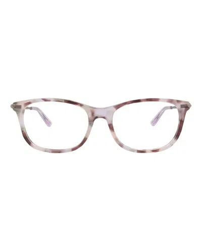 Pre-owned Bottega Veneta Women's  Squareframe Acetate Optical Frames In Avana Violet Transparent (bv0185o/30002