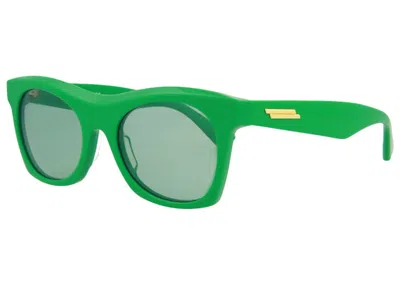 Pre-owned Bottega Veneta Women's  Squareframe Acetate Sunglasses In Green (bv1061s/30009032/005)