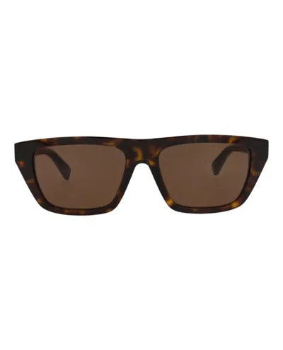 Pre-owned Bottega Veneta Women's  Squareframe Recycled Acetate Sunglasses In Havana Havana Brown (bv1291s/30015