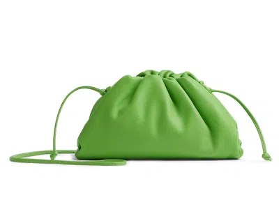 Pre-owned Bottega Veneta Women's  The Mini Pouch In Acid Green