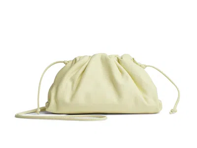 Pre-owned Bottega Veneta Women's  The Mini Pouch In Zest Washed In Orange