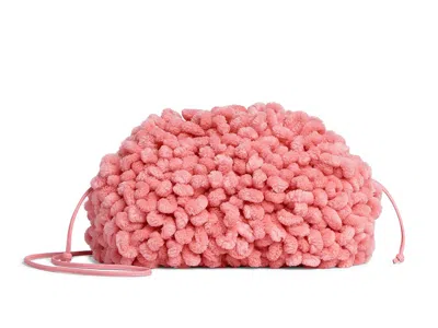 Pre-owned Bottega Veneta Women's  The Mini Pouch Mini Mop Effect In Marshmallow/popsicle