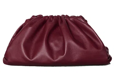 Pre-owned Bottega Veneta Women's  The Pouch Butter Calf In Bordeaux