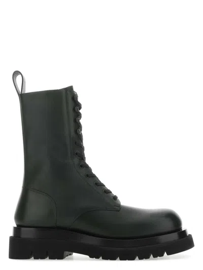 Bottega Veneta Women's Bottle Leather Lug Ankle Boots