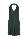 Bottega Veneta Women Bottle Green Polyester Blend Mini Dress In Green