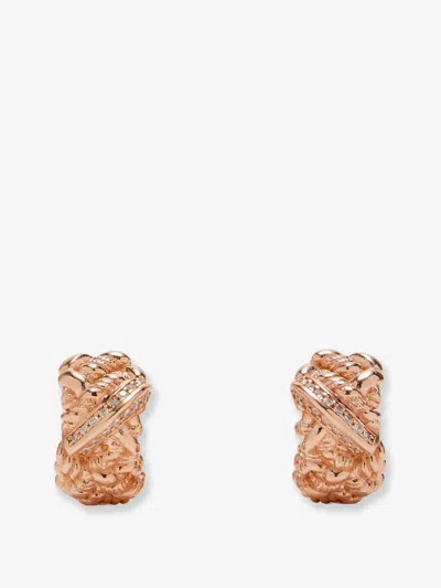 Bottega Veneta Women Brass Earrings With Gold Finishes
