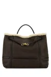 Bottega Veneta Women Brown Leather Large Andiamo Handbag In Brown