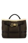 Bottega Veneta Women Brown Leather Large Andiamo Handbag In Brown