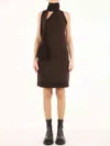 Bottega Veneta Brown One Shoulder Dress
