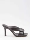 Bottega Veneta Women Brown Riva Mule Sandals