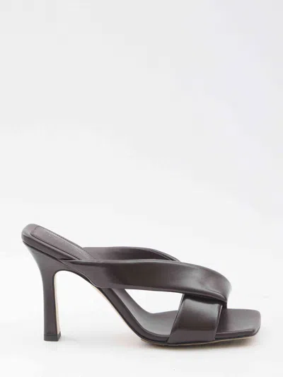 Bottega Veneta Women Brown Riva Mule Sandals