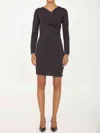 Bottega Veneta Mini Dark Brown With Front Cross-over In Fluid Viscose Woman In Brown