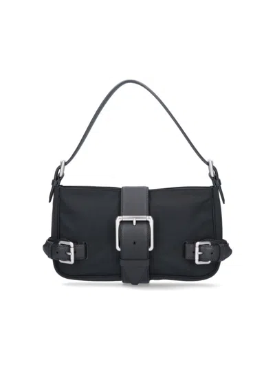 Bottega Veneta Women's Buckle Misc Medium Shoulder Bag In Black