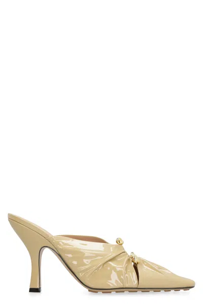 Bottega Veneta Women's Bunnie Leather Mules In Beige
