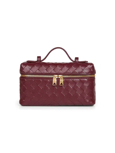 Bottega Veneta Women Burgundy Bang Bang Vanity Case In Multi
