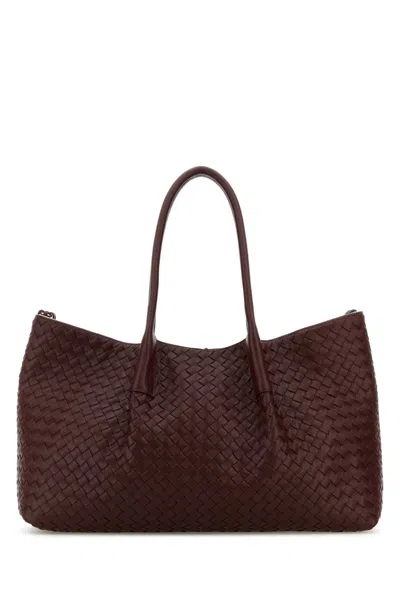 Bottega Veneta Pinacoteca Medium Leather Tote Bag In Red