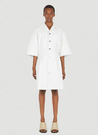 Bottega Veneta Button Down Dress In White
