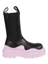 Bottega Veneta Bv Tire Leather Bots In Multicolor
