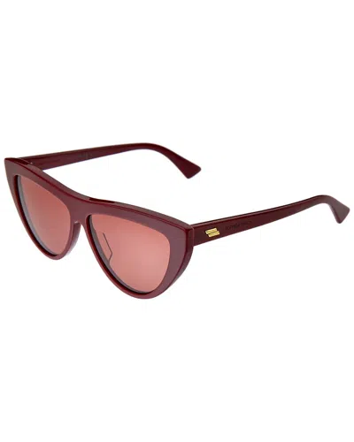 Bottega Veneta Women's Bv1018s 57mm Sunglasses In Burgundy