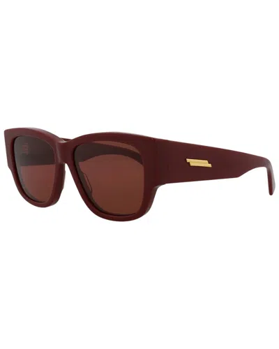 Bottega Veneta Women's Bv1026s 55mm Sunglasses In Burgundy