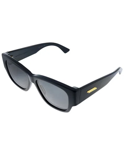 Bottega Veneta Unisex Bv1001s 52mm Polarized Sunglasses In Black
