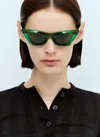 Bottega Veneta Bv1101s Pointed Cat Eye Sunglasses In Orange