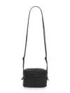 Bottega Veneta Camera Bag "loop" Mini In Black