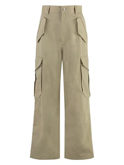 BOTTEGA VENETA WOMEN'S CAPPUCCINO COTTON BLEND CARGO PANT