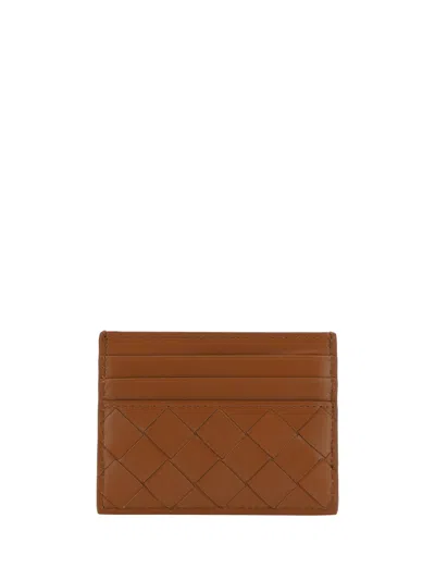 Bottega Veneta Women Card Holder In Brown