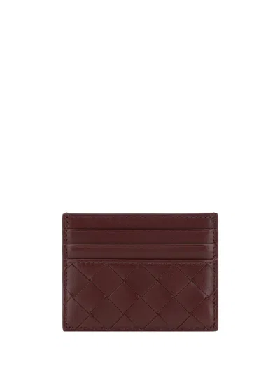 Bottega Veneta Womens Barolo-gold Intrecciato Leather Card Holder